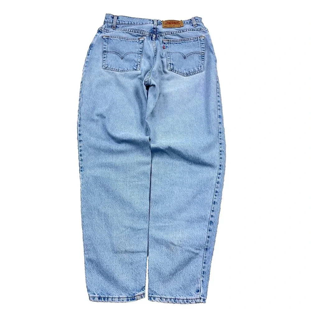 Vintage Levis 551 Jeans Women 12 Relaxed Fit Tapered Leg 90s Baggy 29x29 Mom